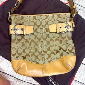 Coach Signature Canvas and Leather Soho 3574 shoulder purse